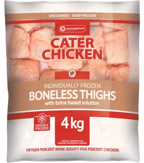 Picture of Frozen Chicken Thighs Boneless Cater 4kg
