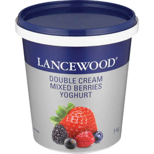 Picture of Lancewood Double Cream Mix Berry Flav Yoghurt 1kg