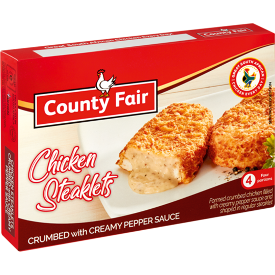 Picture of County Fair Frozen Chicken Steaklet Pepper 400g