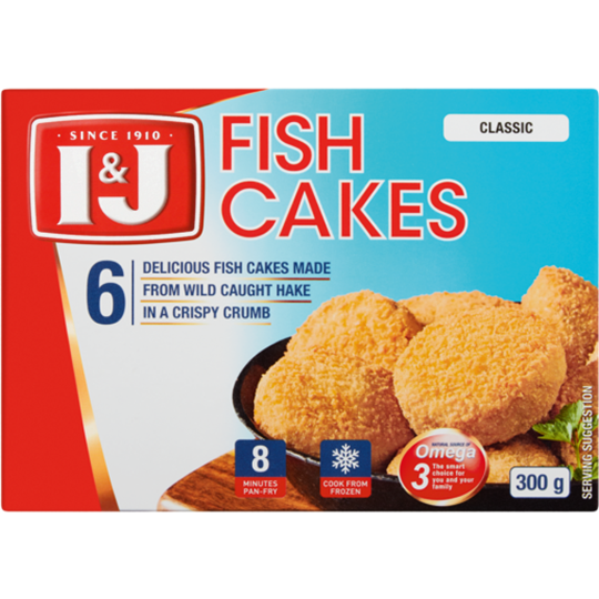 Picture of I&J Frozen Classic Fish Cakes 300g