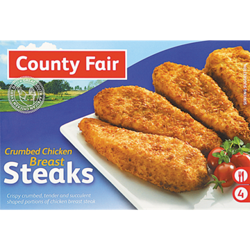 Picture of County Fair Crumbed Chicken Breast Steaks 400g