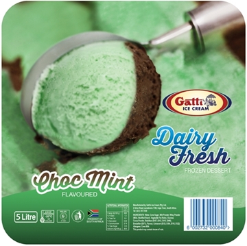Picture of Gatti Dairy Fresh Choc Mint Ice Cream Tub 5l