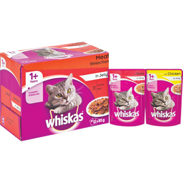 Picture of Whiskas Meat Selection In Jelly 12 x 85g