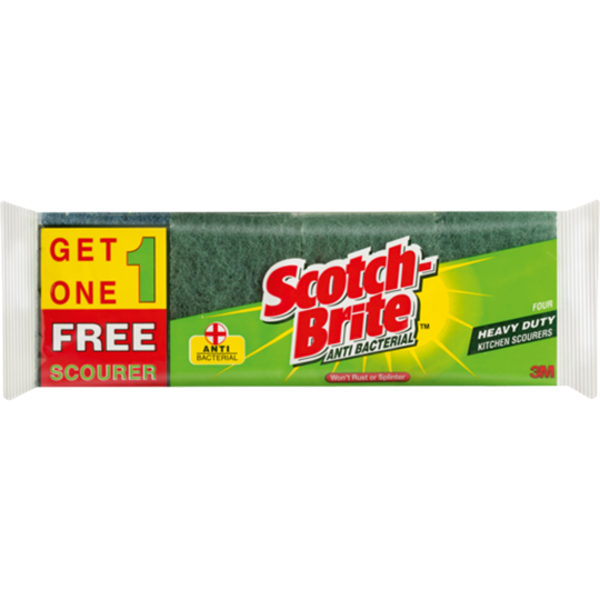 Picture of Scotch-Brite Heavy Duty Anti Bacterial Scourers 4