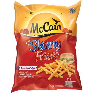 Picture of McCain Frozen Skinny Fries Potato Chips 1kg
