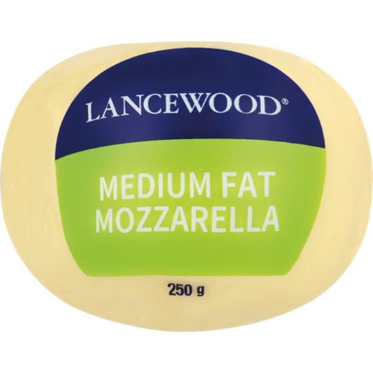 Picture of Lancewood Medium Fat Mozzarella Cheese Pack 250g