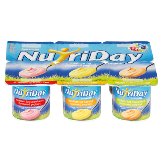 Picture of Nutriday Strawberry/Banana/Mixed Yoghurt 6x100g