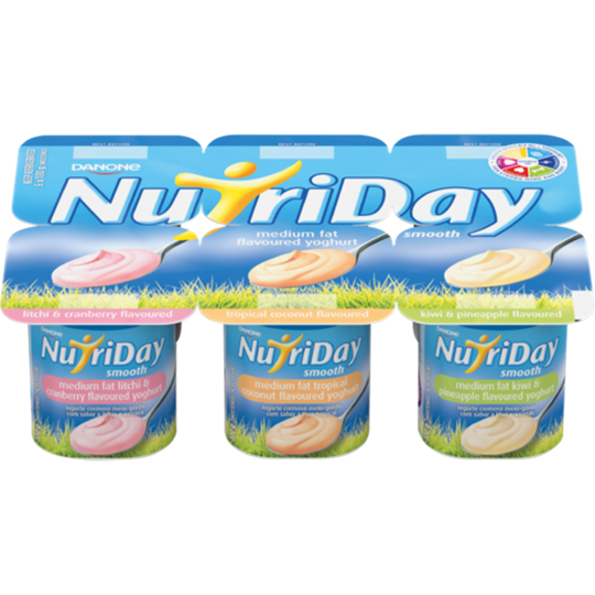 Picture of Nutriday Smooth Tropical Yoghurt Pack 6 x 100g