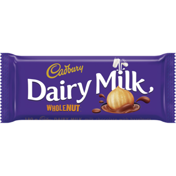 Picture of Cadbury Milk Whole Nut Chocolate Slab 20 X 50g
