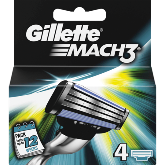Picture of Gillette Mach3 Blades 4 Pack