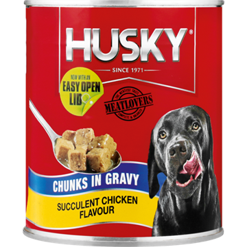 Picture of Husky Chunky Gravy Chicken Dog Food 775g