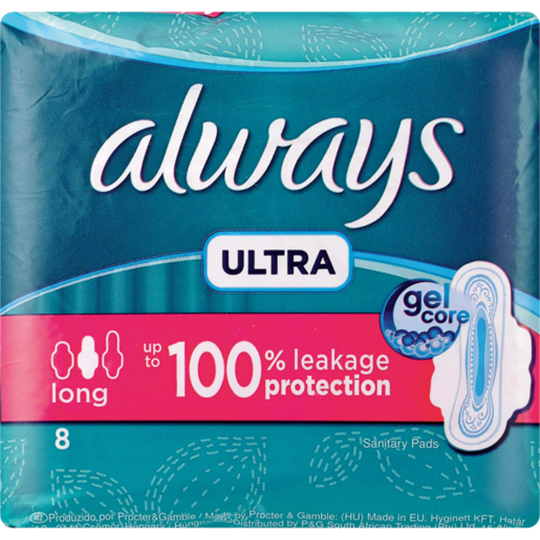 Picture of Always Ultra Long Sanitary Pads 8 Pack