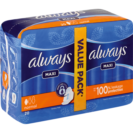 Picture of Always Duo Pack Sanitary Pads 20's