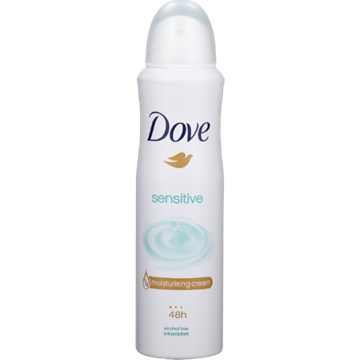 Picture of Dove Sensitive Ladies Body Spray Deodorant 150ml