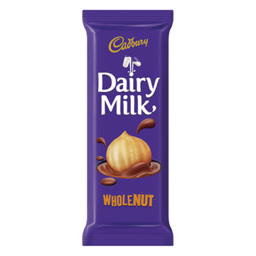 Picture of Cadbury Dairy Milk Whole Nut Chocolate Slab 24X80g