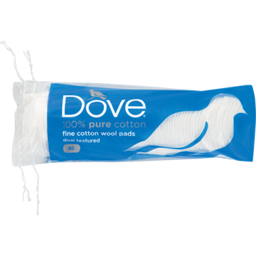 Picture of Dove 100% Pure Cotton Wool Pads 80 Pack