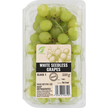 Picture of Seedless White Grape Pack 500g