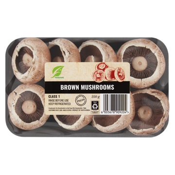 Picture of Freshmark Brown Mushrooms Pack 250g