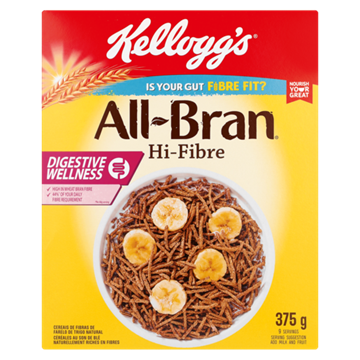Picture of Kelloggs All Bran High-Fibre Bran Cereal Pack 375g