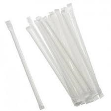 Picture of Clear Cooldrink Straws Wrapped 2500s Box