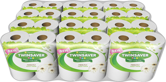Picture of Twinsaver Superior Wrapped 2Ply Toilet roll 12x4's