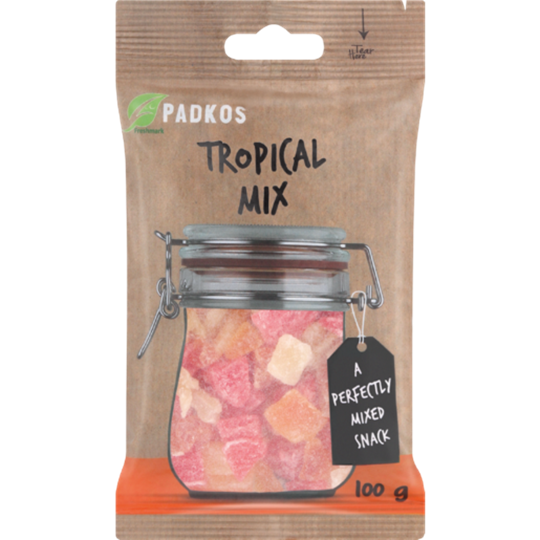 Picture of Padkos Tropical Mix Dried Fruit Pack 100g
