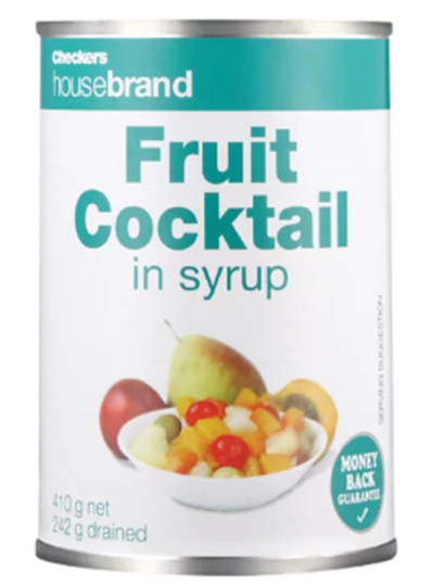 Picture of Checkers Housebrand Fruit Cocktail Can 410g