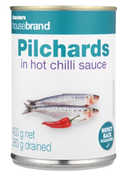 Picture of Checkers Housebrand Hot Chilli Pilchards Can 400g