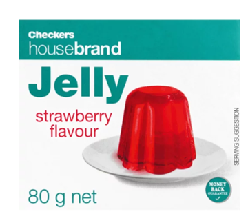 Picture of Checkers Housebrand Instant Strawberry Jelly 80g
