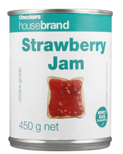 Picture of Checkers Housebrand Strawberry Jam Can 450g