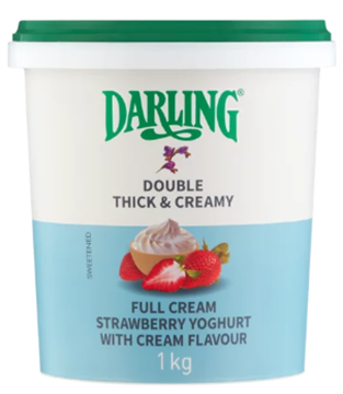 Picture of Darling Strawberry And Cream Yoghurt 1kg