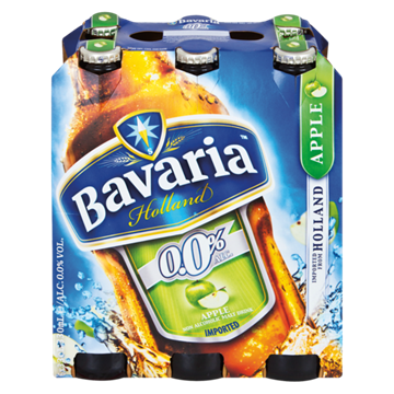 Picture of Bavaria Holland Apple Non-Alc Beer 6x330ml Bottle