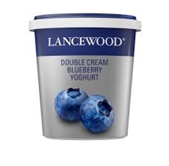 Picture of Lancewood Blueberry Double Cream Yoghurt 1kg