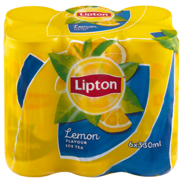 Picture of Lipton Lemon Ice Tea Can 6 x 300ml