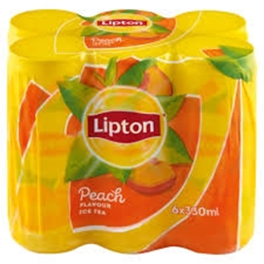 Picture of Lipton Peach Ice Tea Can 6 x 300ml