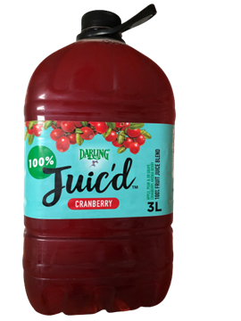Picture of Darling 100% Fresh Cranberry Juice Bottle 3L