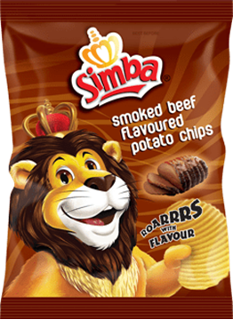 Picture of Simba Smoked Beef Chips Box 48 x 36g