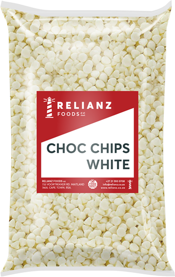 Picture of Relainz White Choc Chips Pack 1kg