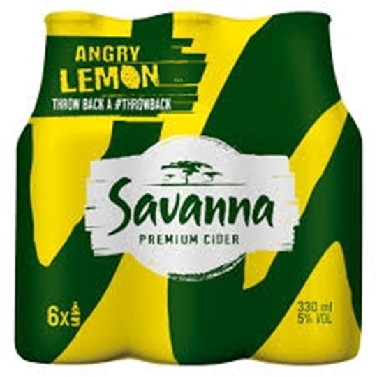 Picture of Savanna Angry Lemon 24x330ml