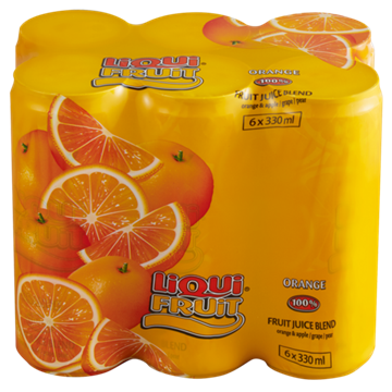 Picture of Liqui Fruit Orange Juice Can 6 x 330ml
