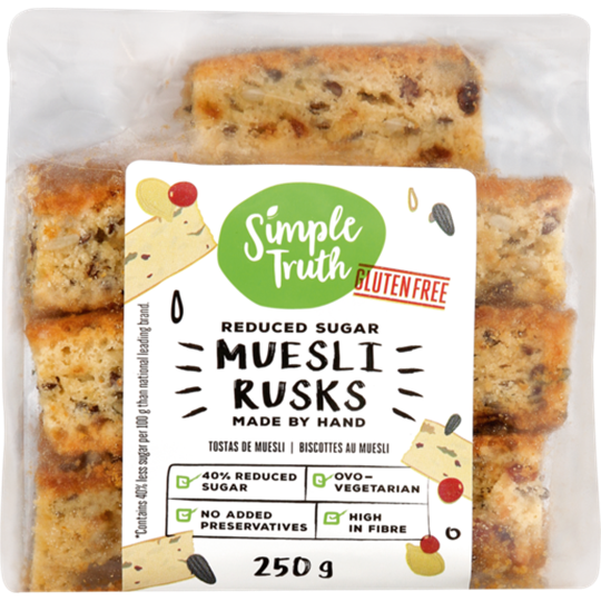 Picture of Simple Truth Gluten Free Muesli Rusks 250g