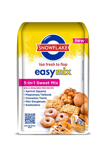 Picture of Snowflake Easymix 5in1 Sweet Mix 1kg Pack