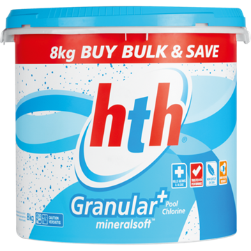 Picture of HTH Granular+ Mineralsoft Pool Chlorine 8kg