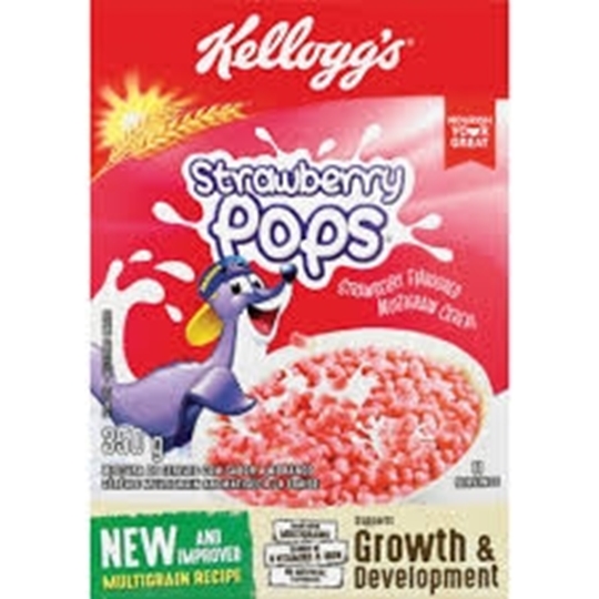 Picture of Kelloggs Strawberry Pops Cereal Pack 350g