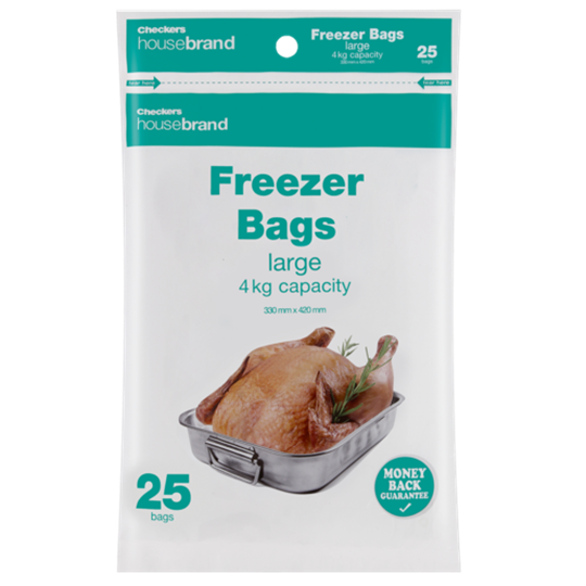 CFS Home. Housebrand Large Freezer Bags 25 Pack