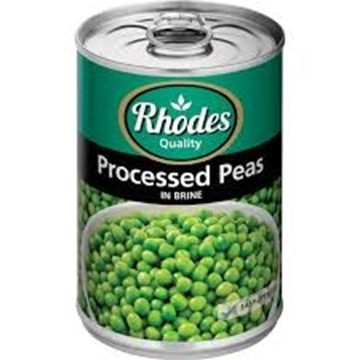 Picture of Rhodes Processed Peas 410g Can