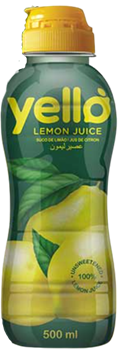 Picture of Yello Lemon Juice 100% 500ml Bottle