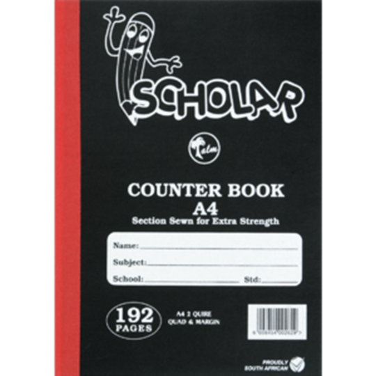 Picture of Scholar A4 Hardcover Counter Book 192 Page