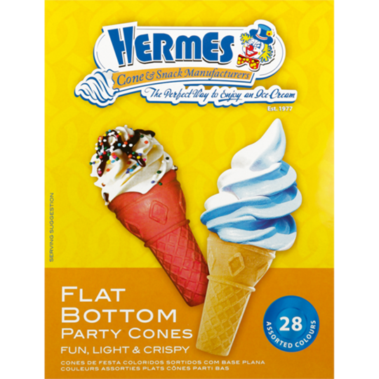Picture of Hermes Flat Bottom Party Cones 28's Pack