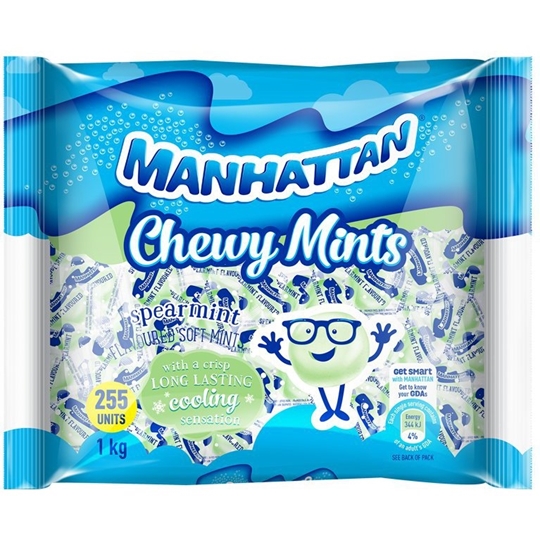 Picture of SWEETS CHEWY MANHATTAN  6 x 1KG, SPEARMINT